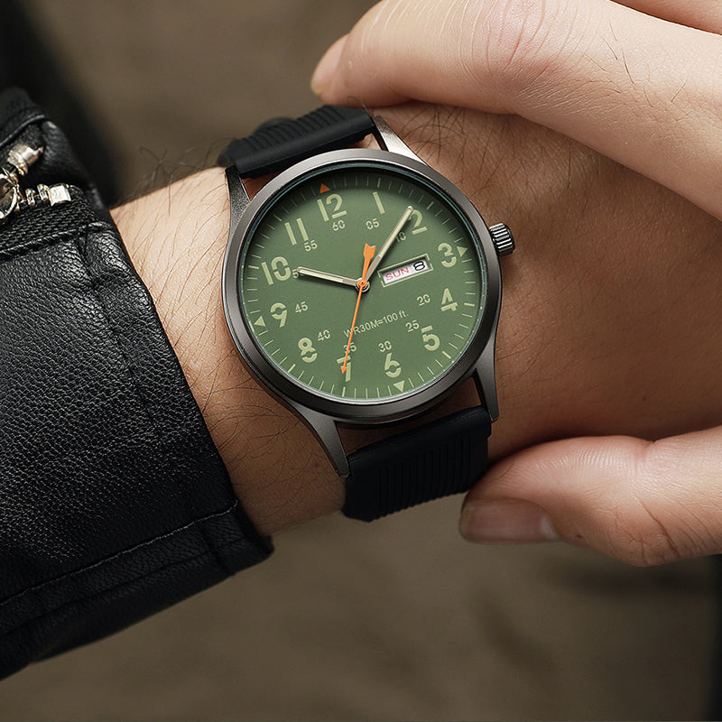 Luminous Men's Sport Watch – Date, Easy Read & Durable Strap