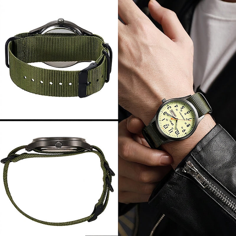Luminous Men's Sport Watch – Date, Easy Read & Durable Strap