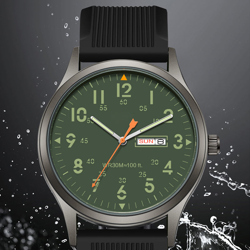 Luminous Men's Sport Watch – Date, Easy Read & Durable Strap