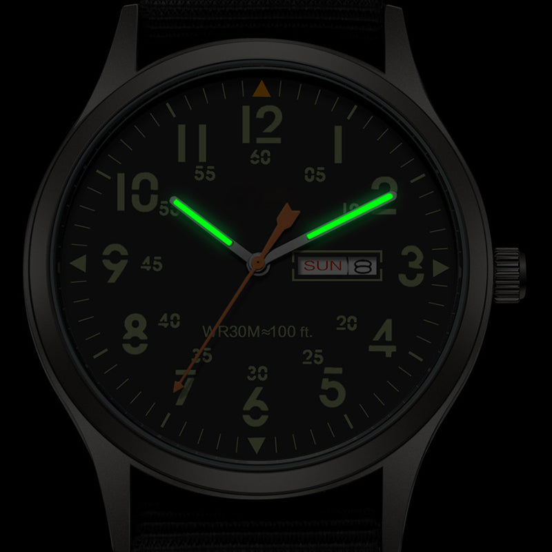 Luminous Men's Sport Watch – Date, Easy Read & Durable Strap