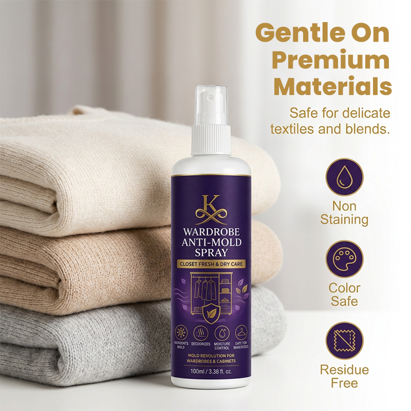 Wardrobe Anti-Mold Spray – Instant Odor & Moisture Control