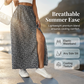 High-Waist Floral Slit Skirt – Flowy & Breathable Fit