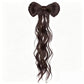 Bowknot Claw Clip Ponytail – Instant Volume & Elegant Half-Up Style