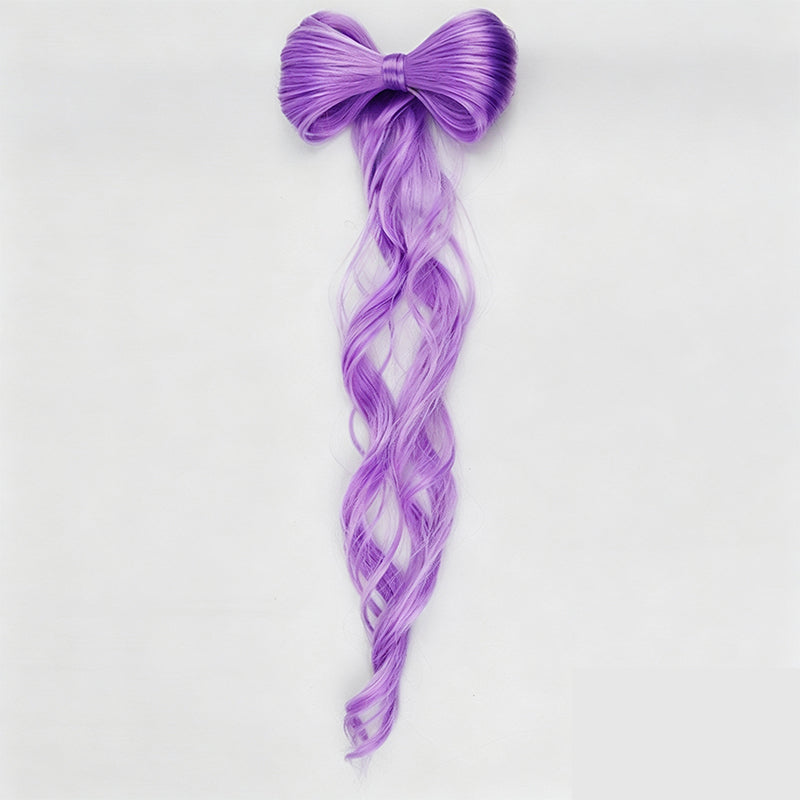 Bowknot Claw Clip Ponytail – Instant Volume & Elegant Half-Up Style