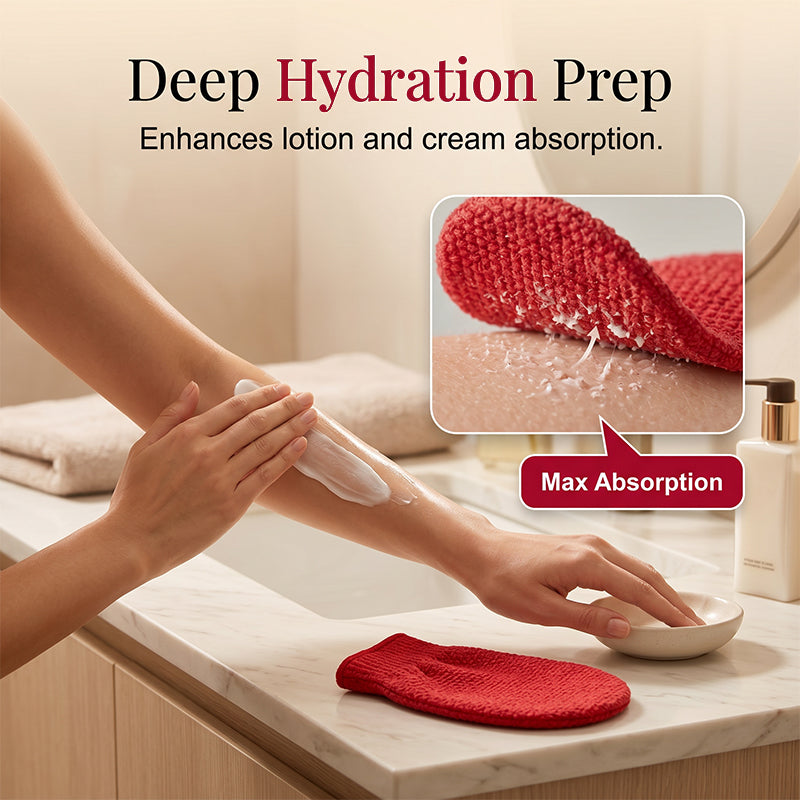 Exfoliating Body Scrub Glove Hydrating Shower Mitt