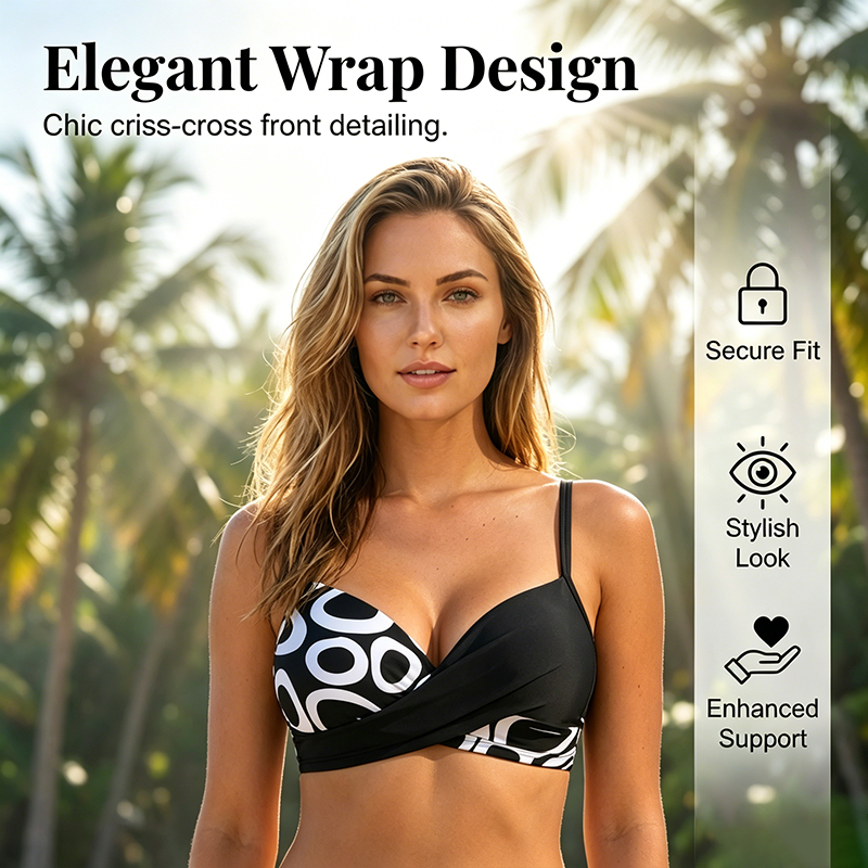 Wrap Push-Up Bikini Set – Quick-Dry & Flattering Fit Design