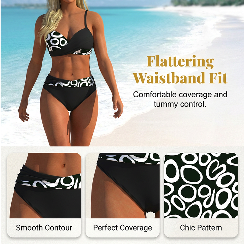 Wrap Push-Up Bikini Set – Quick-Dry & Flattering Fit Design