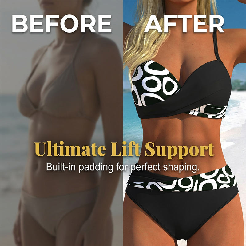 Wrap Push-Up Bikini Set – Quick-Dry & Flattering Fit Design