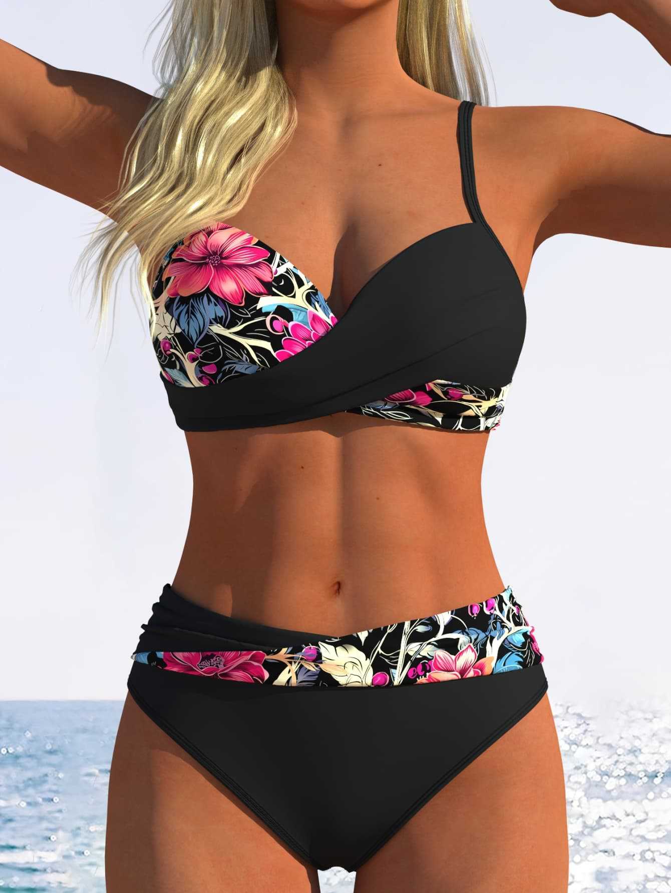 Wrap Push-Up Bikini Set – Quick-Dry & Flattering Fit Design
