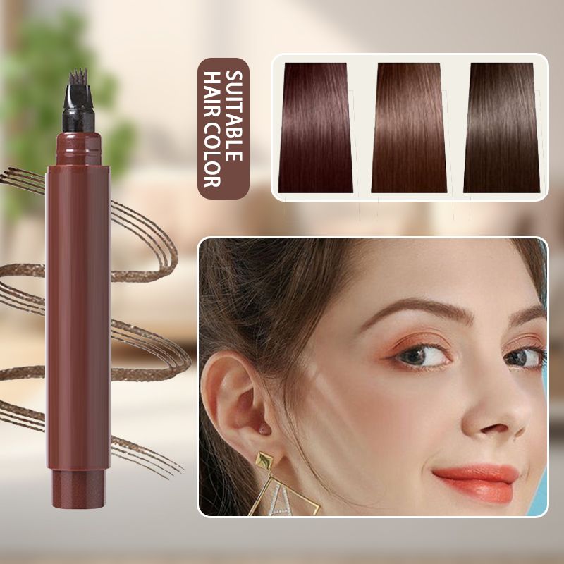 4-Tip Waterproof Brow & Beard Pen – Hair-Like Precision