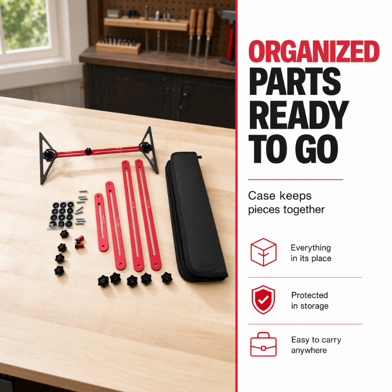 Get Perfect Layouts Instantly! Aluminum Measuring Tool Kit