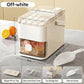 One-Press Ice Cube Maker Set – 28-Grid & Odor-Proof Bin