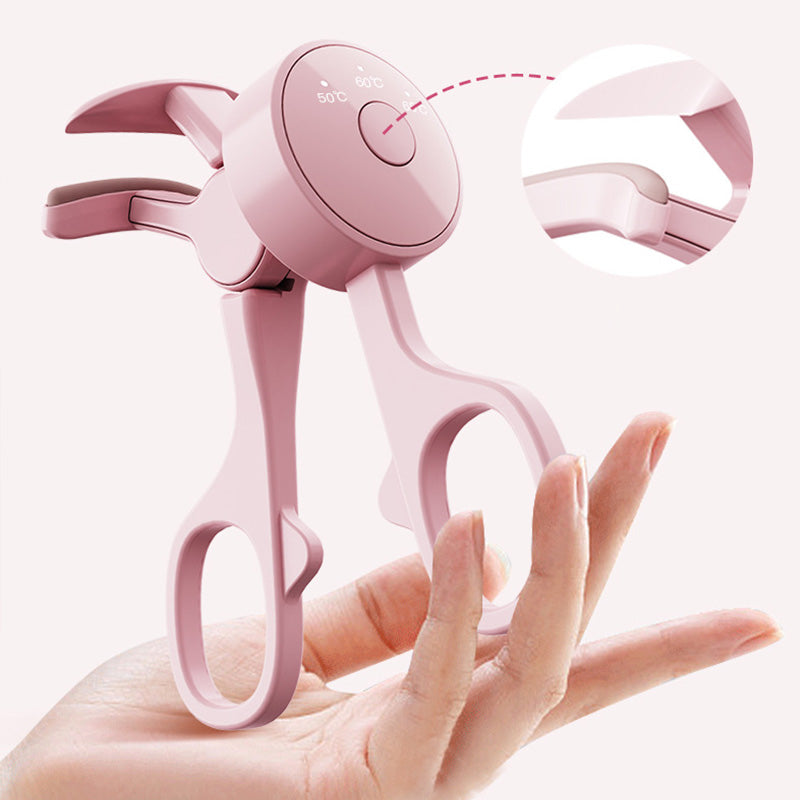 Heated Eyelash Curler – 3 Temps, Rechargeable & Portable