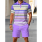 Men's Printed Shirt & Shorts Set – Breathable & Stretch Fit
