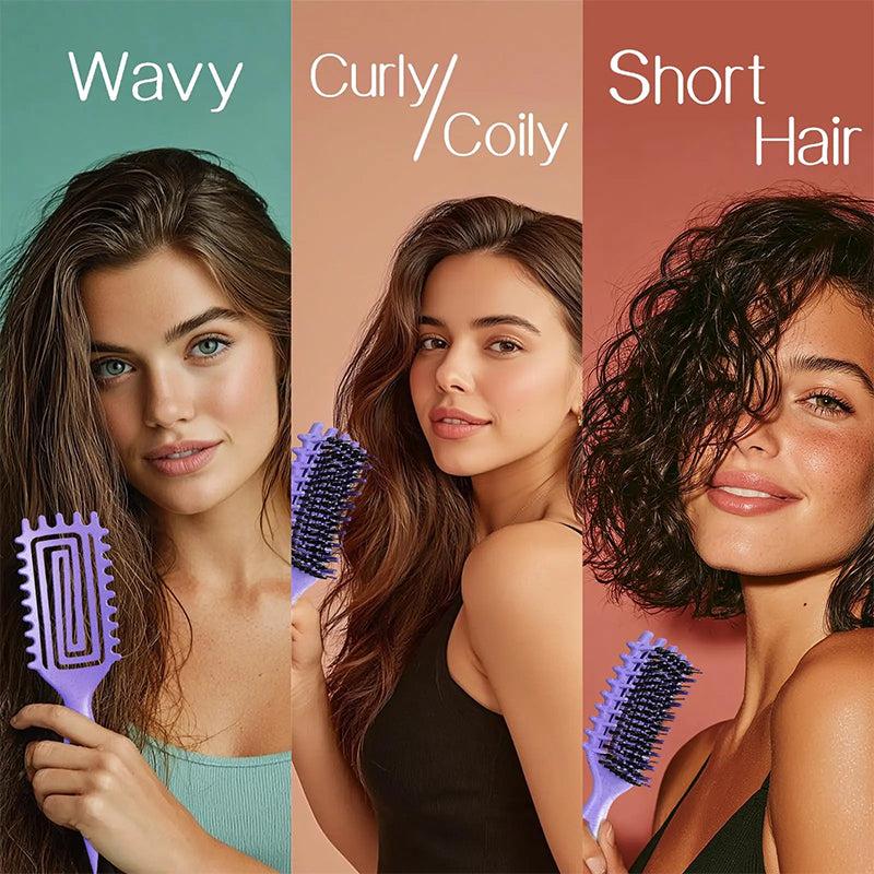 Curly Hair Brush – Ventilated Design & Ergonomic Grip