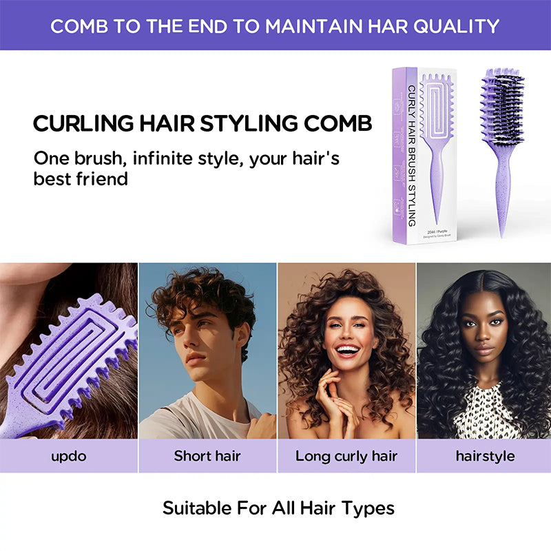 Curly Hair Brush – Ventilated Design & Ergonomic Grip