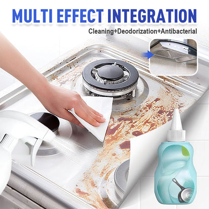 Erase Burnt-On Stains Instantly! No-Scrub Plant-Based Kitchen Cleaner