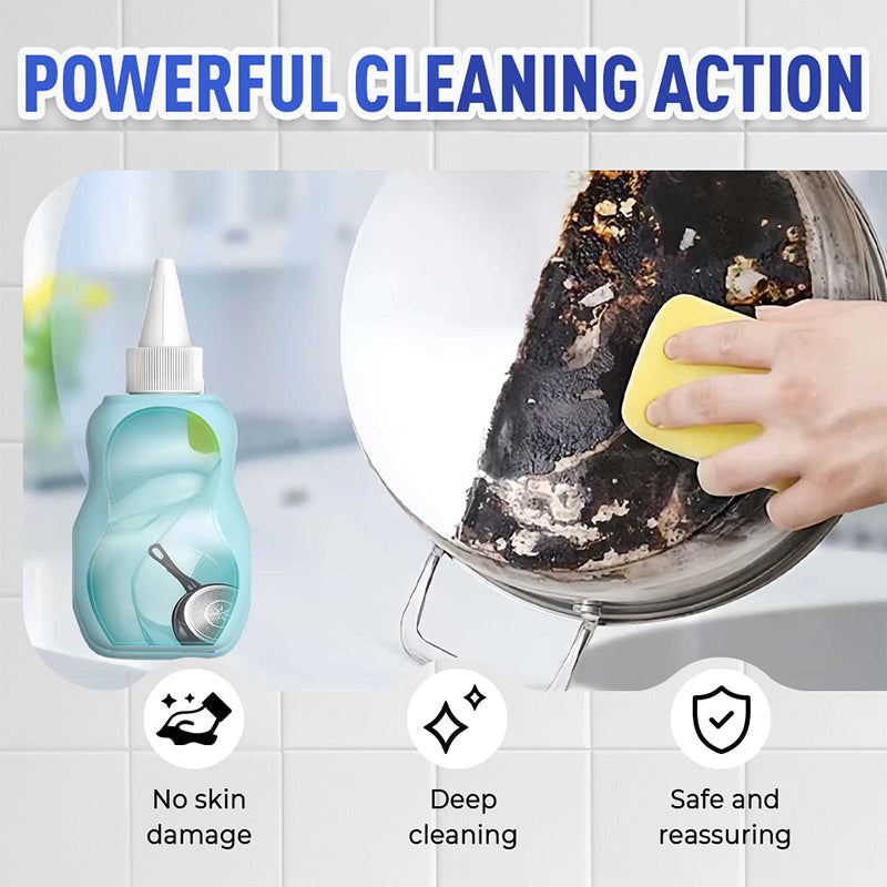 Erase Burnt-On Stains Instantly! No-Scrub Plant-Based Kitchen Cleaner