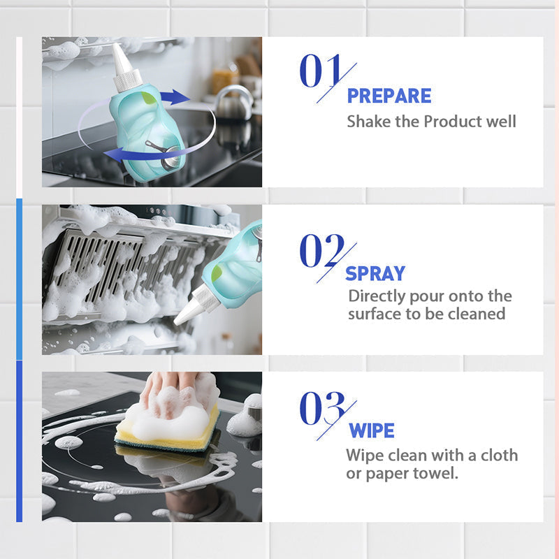 Erase Burnt-On Stains Instantly! No-Scrub Plant-Based Kitchen Cleaner