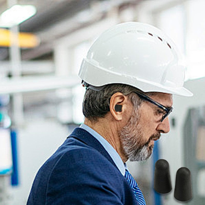 Reusable, Slow-Rebound, Noise-Canceling Soft Foam Earplugs