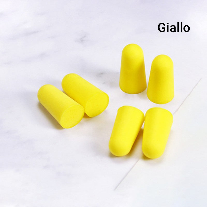 Reusable, Slow-Rebound, Noise-Canceling Soft Foam Earplugs