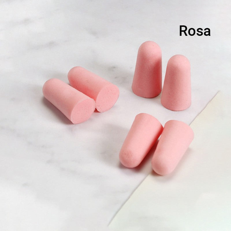 Reusable, Slow-Rebound, Noise-Canceling Soft Foam Earplugs