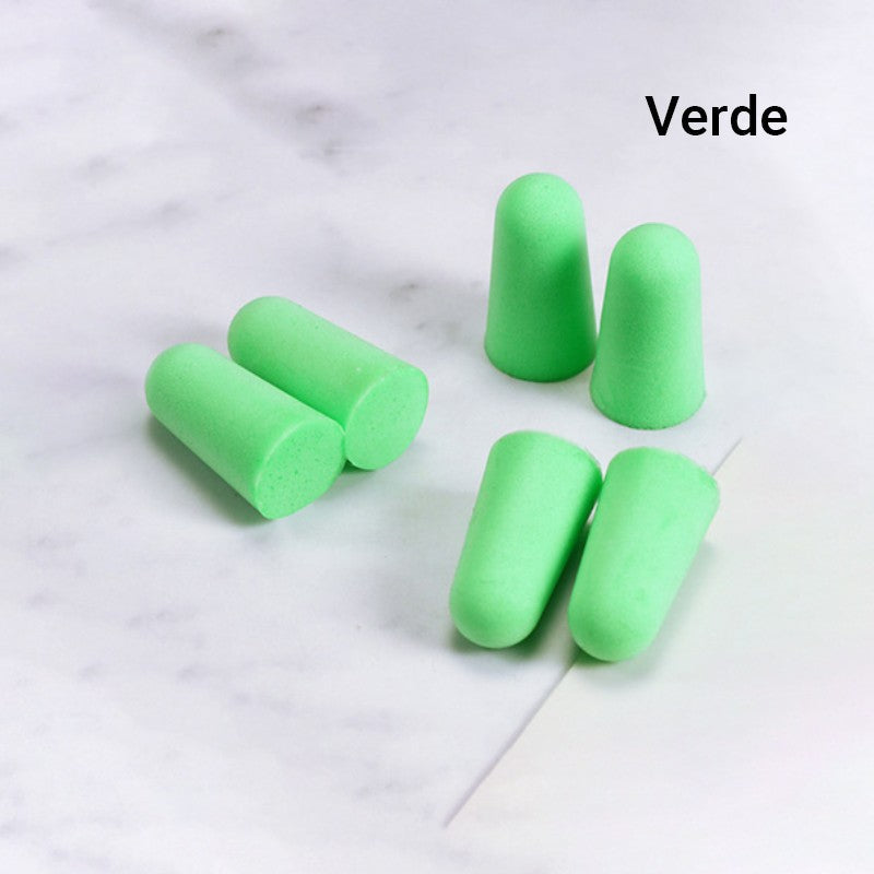 Reusable, Slow-Rebound, Noise-Canceling Soft Foam Earplugs