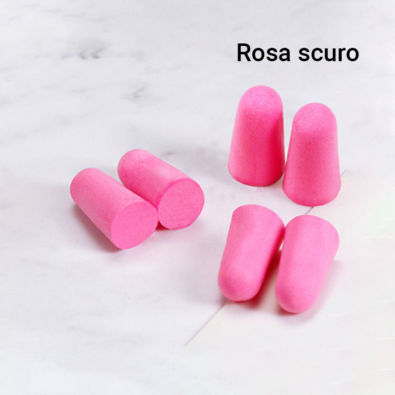 Reusable, Slow-Rebound, Noise-Canceling Soft Foam Earplugs