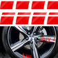Car Wheel Rim Reflective Stripes Decal