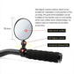 360° Adjustable Bike Mirror – Easy Install & Clear Rear View