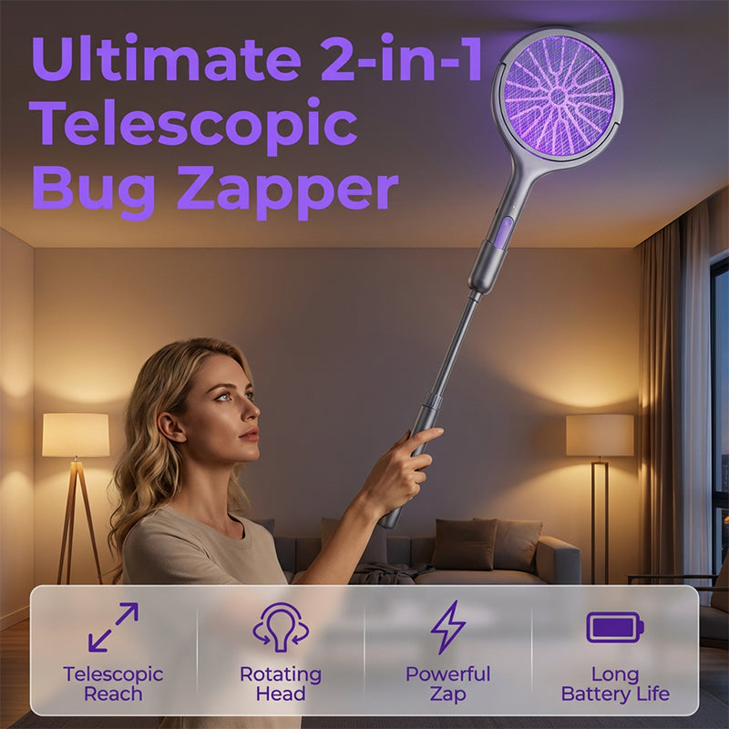 Telescopic Bug Zapper – UV Trap & Extendable Reach