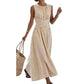 Waist-Tie Striped Maxi Dress – Breezy & Vacation-Ready Design