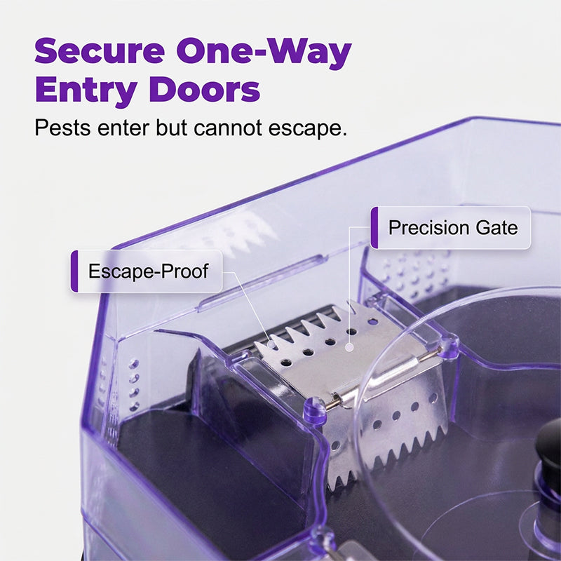 Reusable Roach Trap – One-Way Doors & Safe Physical Capture