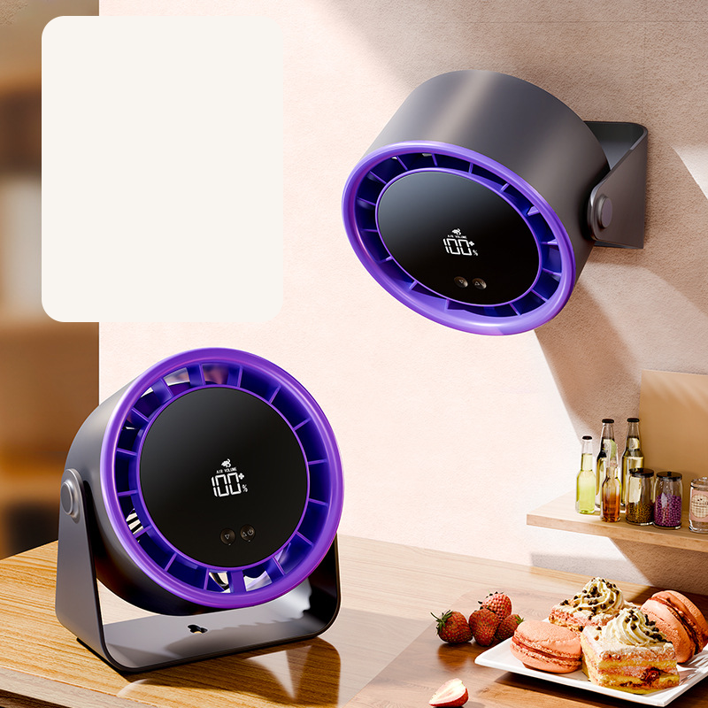 100-Speed Desk Fan – Stepless, Quiet & Dual-Use Design