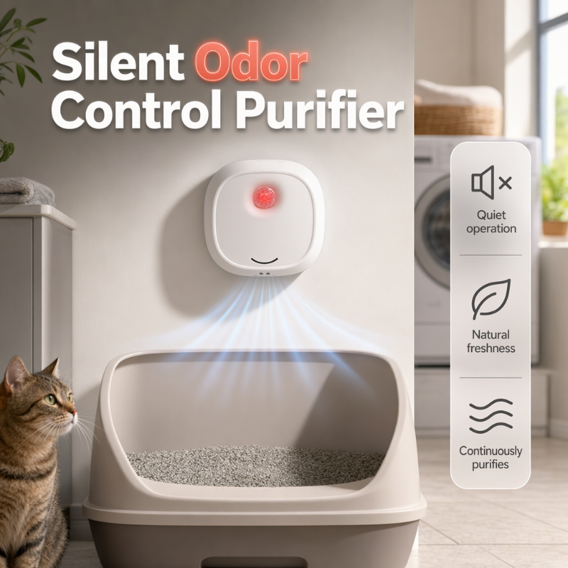 Wall-Mounted Pet Odor Purifier – Silent & Easy Setup