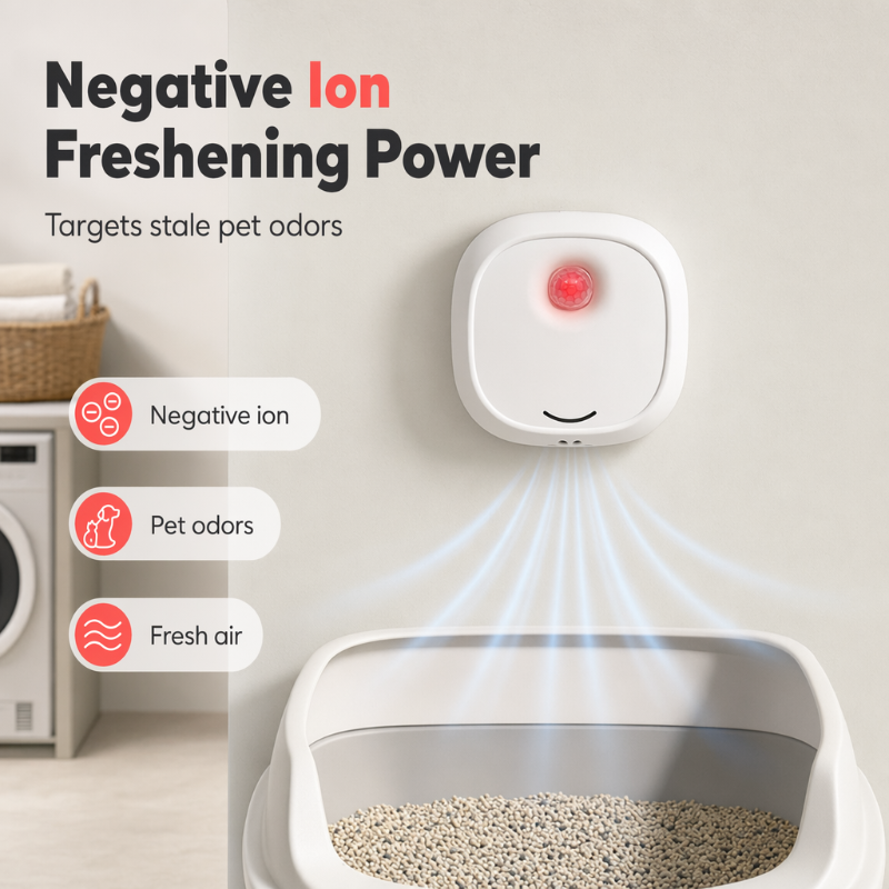 Wall-Mounted Pet Odor Purifier – Silent & Easy Setup