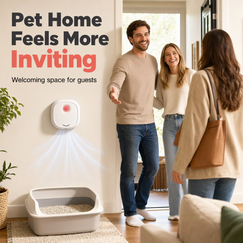 Wall-Mounted Pet Odor Purifier – Silent & Easy Setup