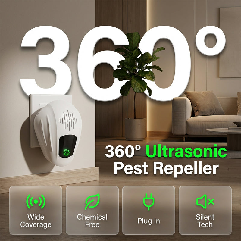 360° Ultrasonic Pest Repeller – Chemical-Free & Whole-Home Coverage