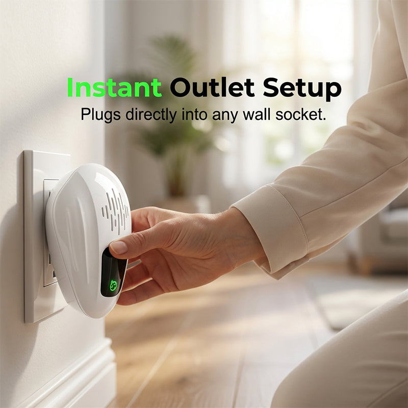 360° Ultrasonic Pest Repeller – Chemical-Free & Whole-Home Coverage