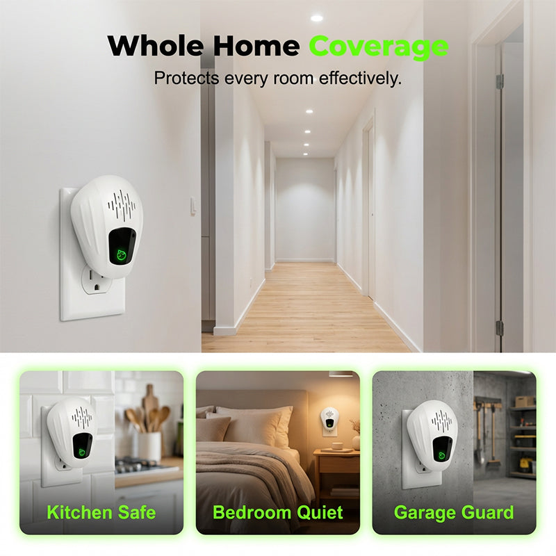 360° Ultrasonic Pest Repeller – Chemical-Free & Whole-Home Coverage