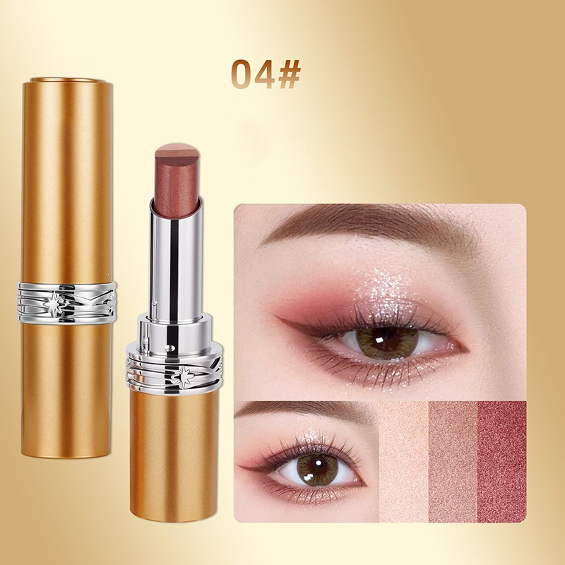 3-Tone Eyeshadow Stick – Smudge-Proof & Creamy Gradient Finish