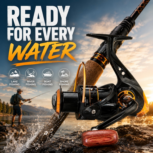 CNC Alloy Spinning Reel – Smooth Cast, Interchangeable Handle