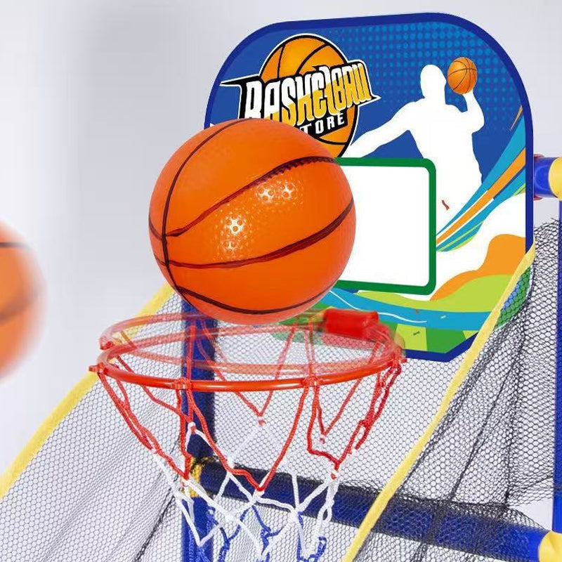 Automatic Ball Return Basketball Toy – Safe & Portable Arcade Fun