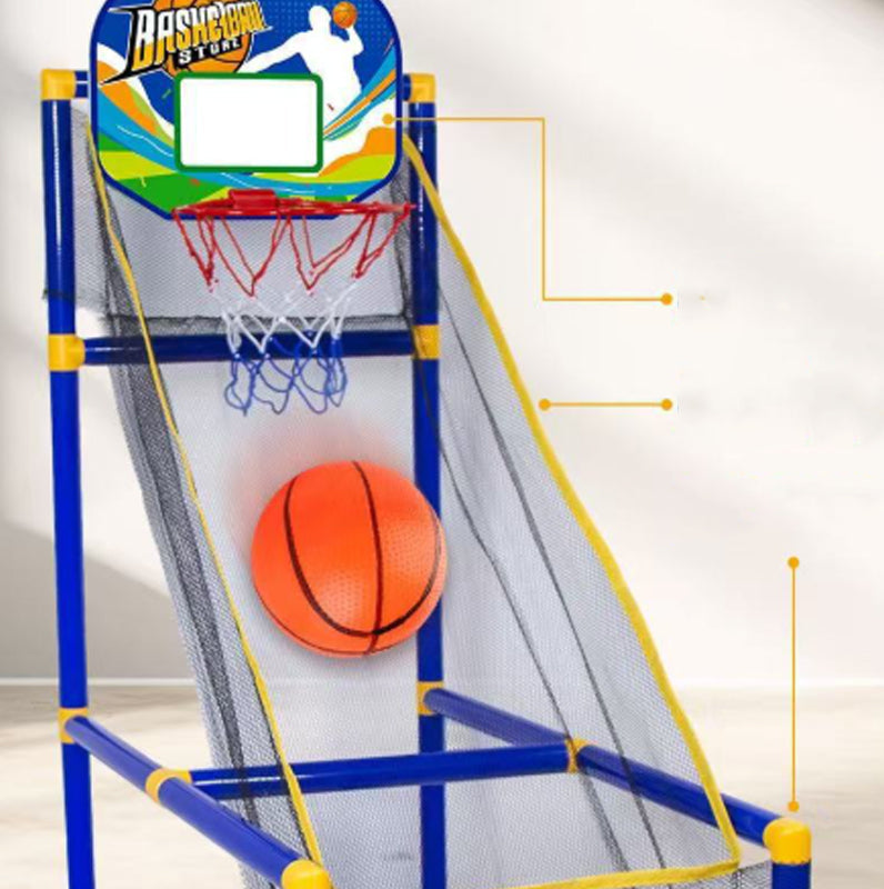 Automatic Ball Return Basketball Toy – Safe & Portable Arcade Fun
