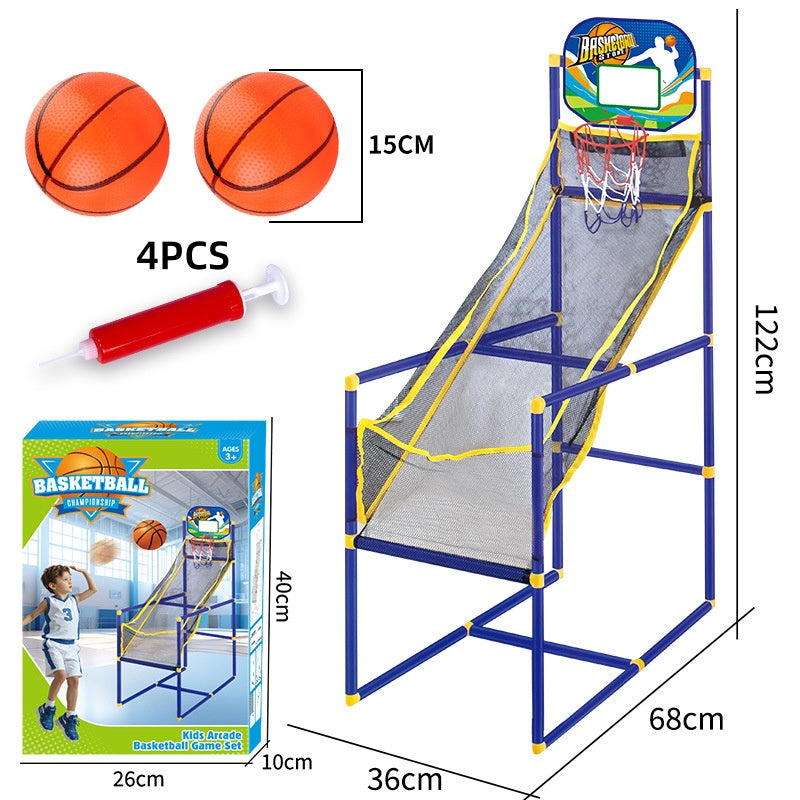 Automatic Ball Return Basketball Toy – Safe & Portable Arcade Fun