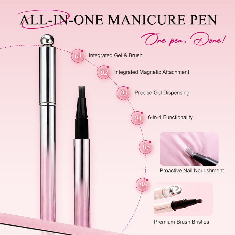 💅All-in-One Cat Eye Nail Gel Pen