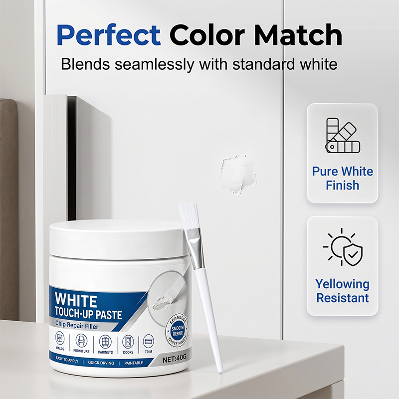 White Touch-Up Paste – Quick-Dry Multi-Surface Scratch Repair