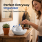 Santorini-Inspired Ceramic Key Bowl – Functional & Decorative Entryway Organizer
