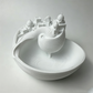Santorini-Inspired Ceramic Key Bowl – Functional & Decorative Entryway Organizer