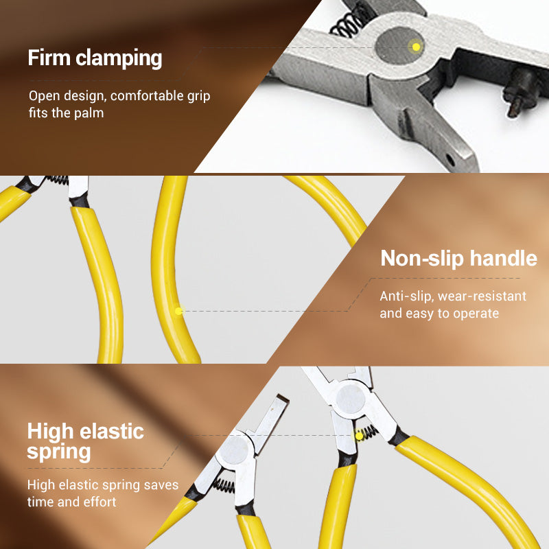 Precision Leather Hole Punch Plier | Ergonomic Non-Slip Grip for Watch Straps & Belts